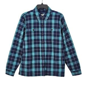 New LL BEAN Primaloft Insulated Plaid Shirt Jacket Womens Small Regular 502798